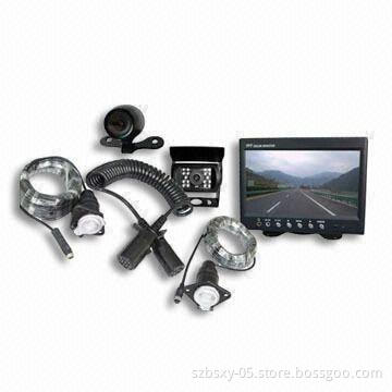 Trailer Rear View System/Waterproof Camera for Heavy Duty Equipment and Truck